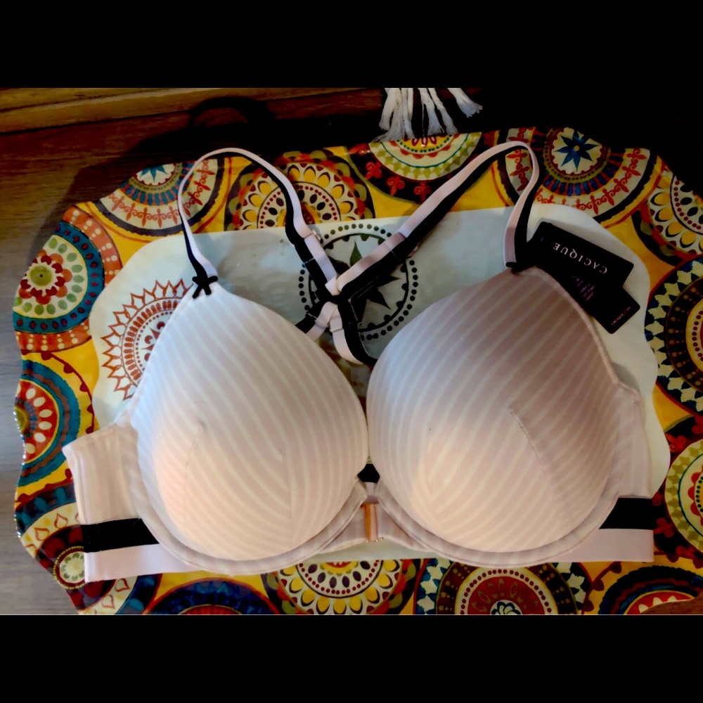 CACIQUE Cleavage Solution Cotton Boost Plunge Bra